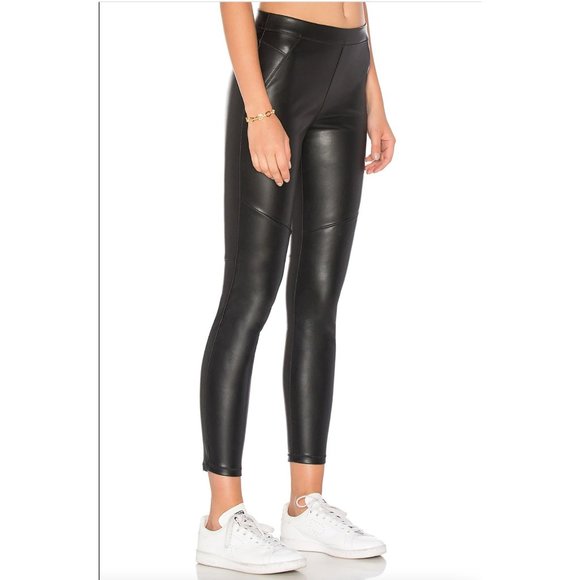 Free People Revolve Vegan Leather High Waist Legging Black Size 28 - Picture 9 of 15